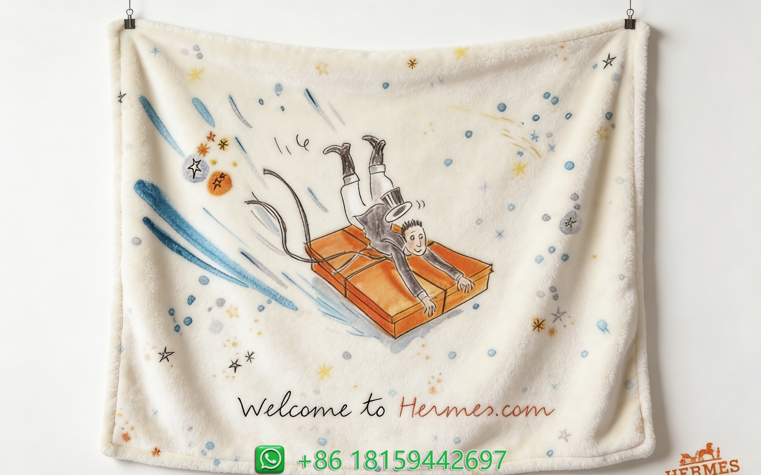 Hermes Throw Blankets
